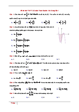 Đề thi thử Trung học phổ thông quốc gia môn Toán học - Đề số 42 - Năm học 2016-2017 (Kèm đáp án)