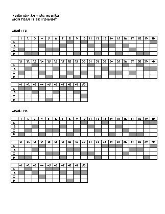 Đề kiểm tra môn Toán học Lớp 12 - Học kì II - Đề số 5 - Năm học 2016-2017 - Trường THPT Lê Hữu Trác