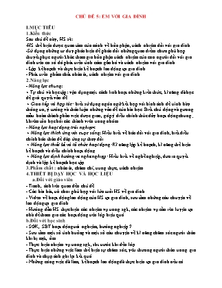 Giáo án môn Hoạt động trải nghiệm Lớp 7 Sách Kết nối tri thức - Học kỳ 2