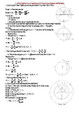Phương pháp giải môn Vật lí Lớp 12 - Bài: Ứng dụng VLG trong giải toán dao động điều hòa (Có đáp án)