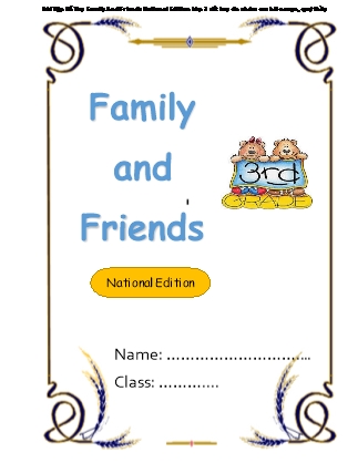 Bài Tập Bổ Trợ Family And Friends National Edition 3